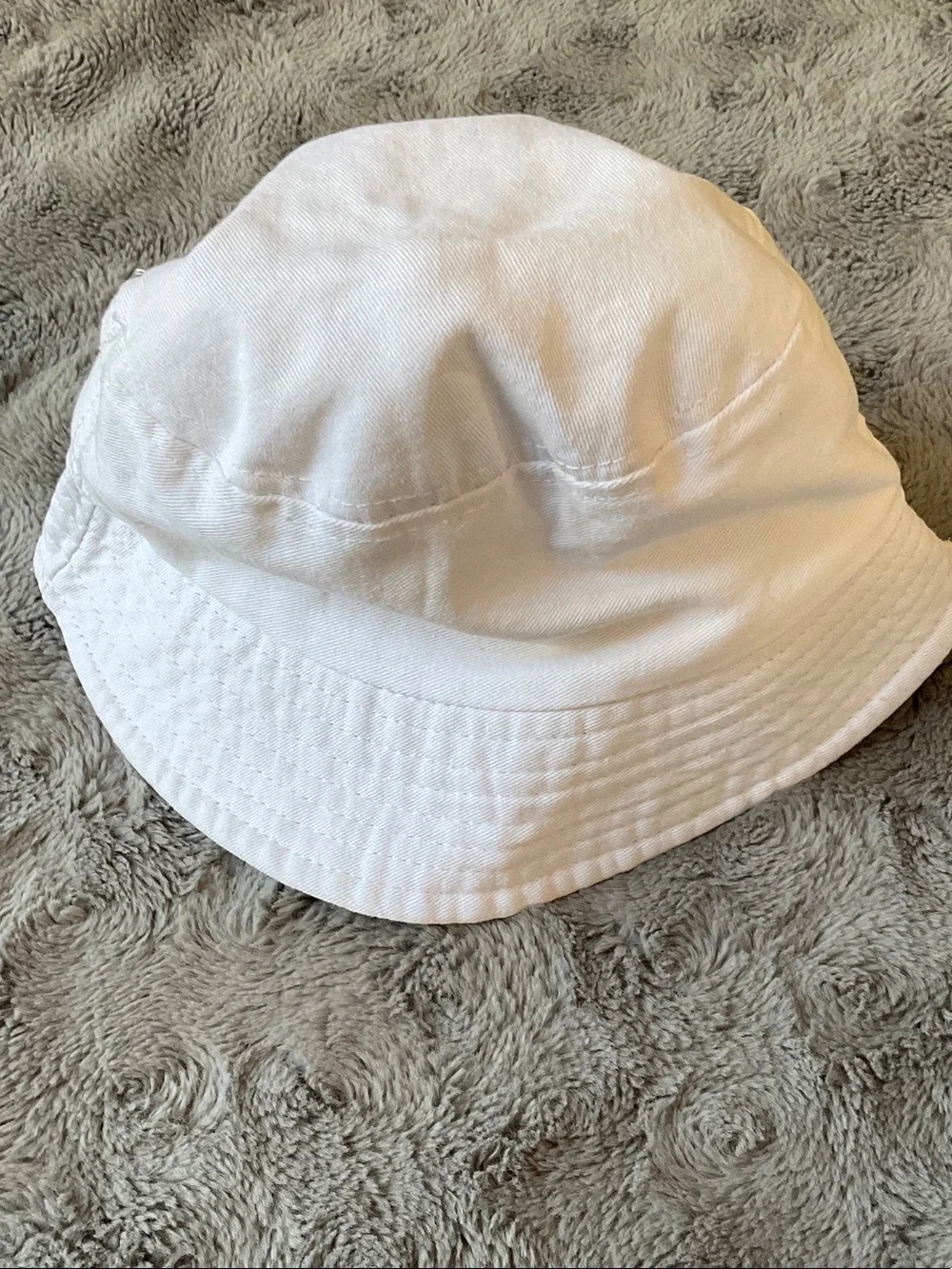 Classic White Kids' Bucket Hat - Lightweight Sun Protection